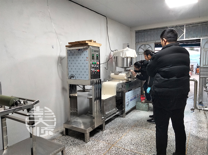 用機器做干豆腐，省心又省力