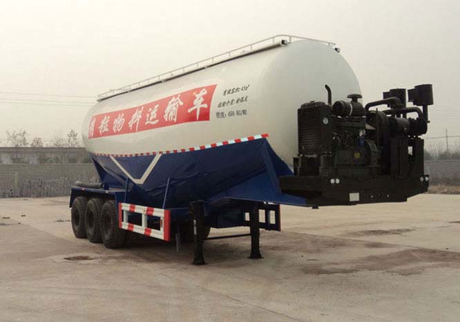 低密度粉粒物料運(yùn)輸半掛車(chē)